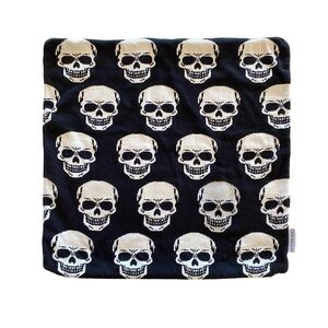 Storehouse Skull Pillowcase Square Sweater Black White Silver Skeleton Case